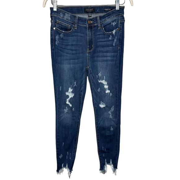 Judy Blue Skinny Fit Distressed Jeans - Picture 1 of 6